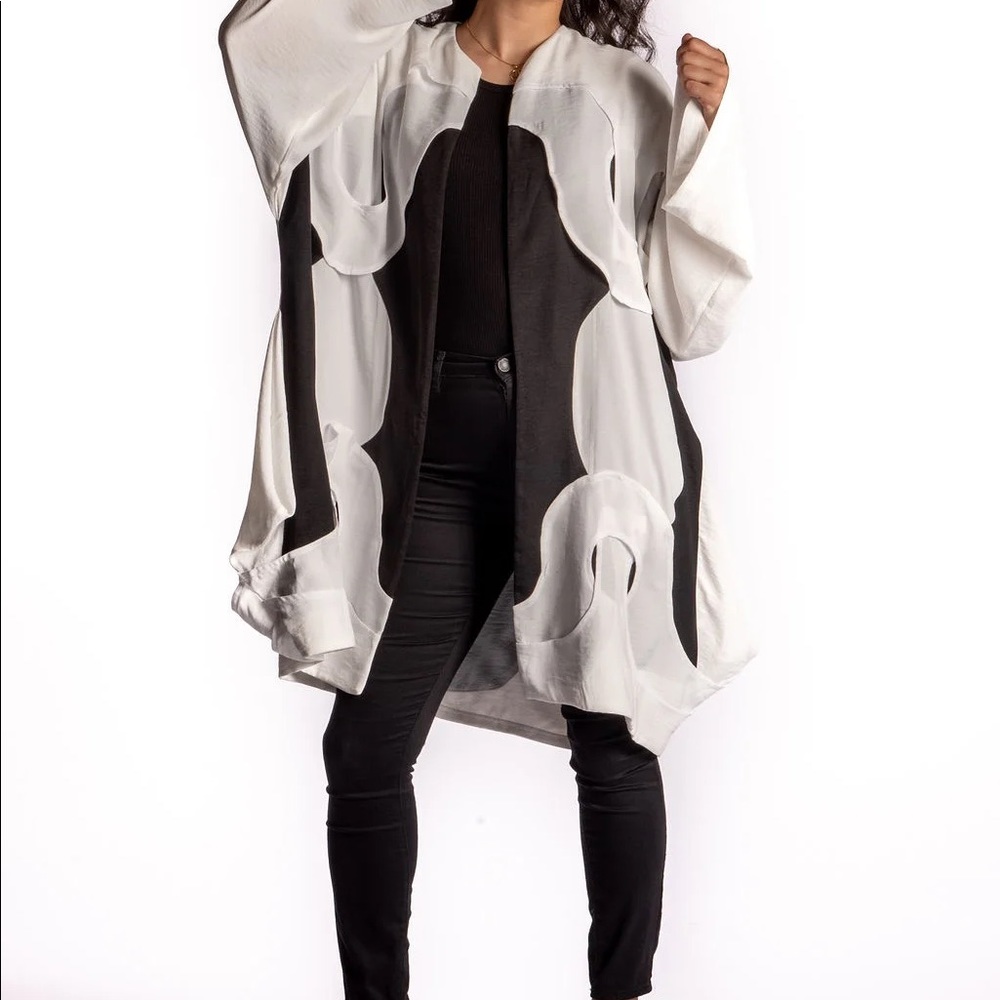 A Duster Oversized Jacket- Collage Duster